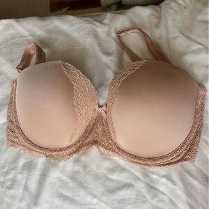 Victoria's Secret Dream Angels Multiway Strapless Bra Beige Lace